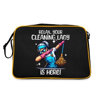 Cleaner - Retro Bag - black/gold - Back