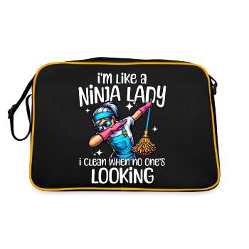 Cleaner - Retro Bag - black/gold - Back
