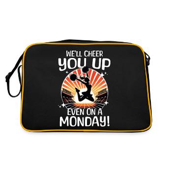 Cheerleader Saying - Retro Bag - black/gold - Back