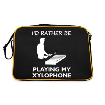 Déclaration de musicien de Xylophone Passion - Sac Retro - noir/or - Dos