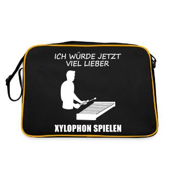 Déclaration de musicien de Xylophone Passion - Sac Retro - noir/or - Dos