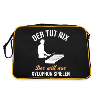 The Xylophone Player – Harmless, Humorous - Retro Bag - black/gold - Back