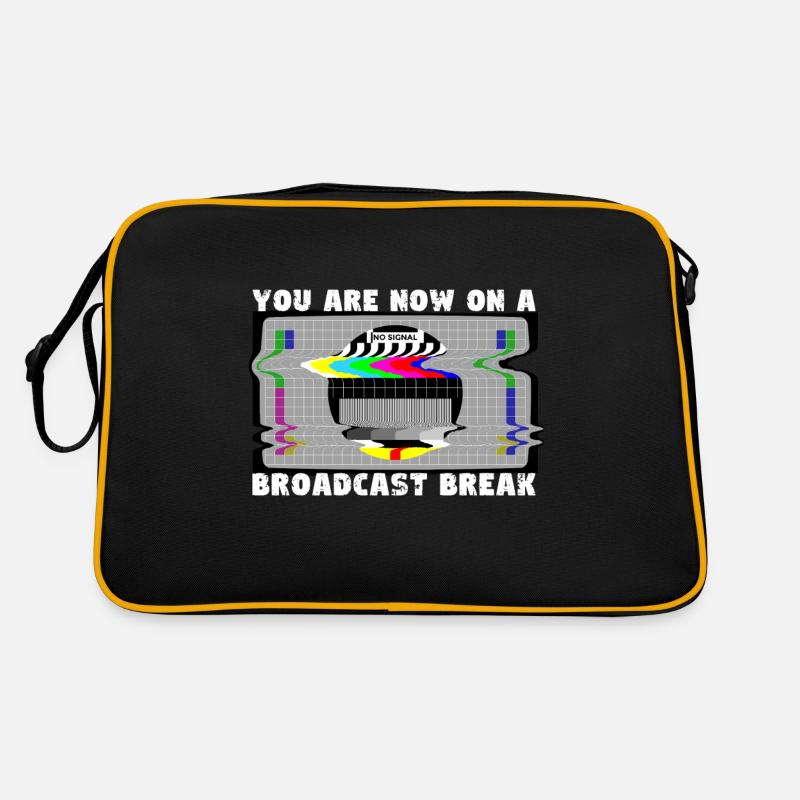 You now have a break from broadcasting - No signal Retro Bag