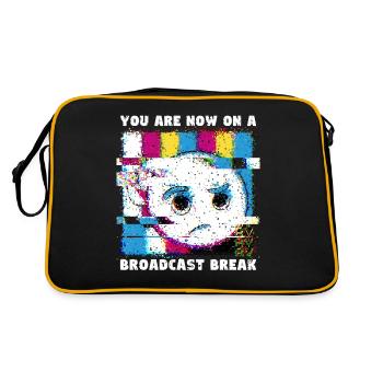 Vous avez maintenant une pause de la diffusion - Pas de signal - Sac Retro - noir/or - Dos
