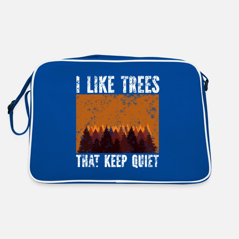 Silent Trees Humorous Silence Retro Bag