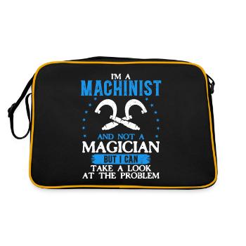 La précision au lieu de la magie - Sac Retro - noir/or - Dos