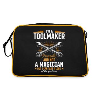 Tool Mechanic - Not a Magician, Just a Genius - Retro Bag - black/gold - Back