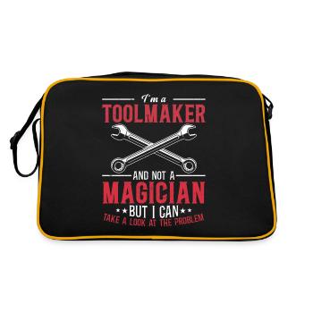 Tool Mechanic - Not a Magician, Just a Genius - Retro Bag - black/gold - Back