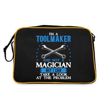 Tool Mechanic - Not a Magician, Just a Genius - Retro Bag - black/gold - Back
