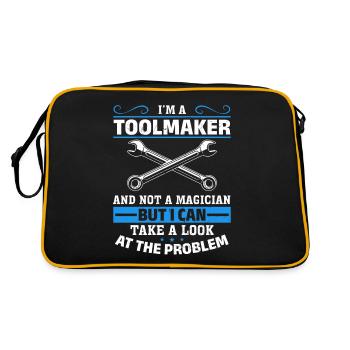 Tool Mechanic - Not a Magician, Just a Genius - Retro Bag - black/gold - Back