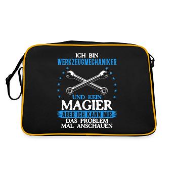 Tool Mechanic - Not a Magician, Just a Genius - Retro Bag - black/gold - Back