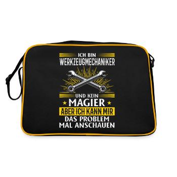Tool Mechanic - Not a Magician, Just a Genius - Retro Bag - black/gold - Back