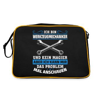 Tool Mechanic - Not a Magician, Just a Genius - Retro Bag - black/gold - Back