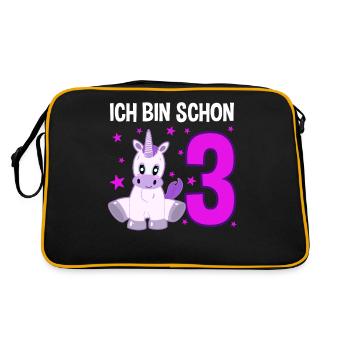 Unicorn Dream World 3 Years of Wonder - Retro Bag - black/gold - Back