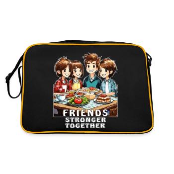 DES AMIS PLUS FORTS ENSEMBLE - Sac Retro - noir/or - Dos
