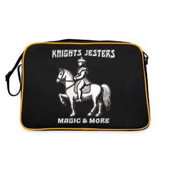 RIDER KNIGHTS JESTERS MAGIC & MORE - Retro Bag - black/gold - Back