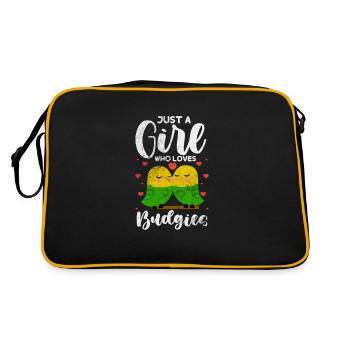 Perruche ondulée - Sac Retro - noir/or - Dos