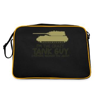 Piste de char de char de combat - Sac Retro - noir/or - Dos