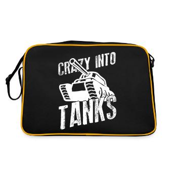 Tanks MBT Tank Driver - Retro Tasche - Schwarz/Gold - Hinten