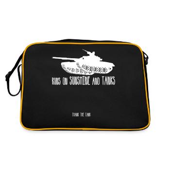 Chars de combat de combat de chars MBT - Sac Retro - noir/or - Dos
