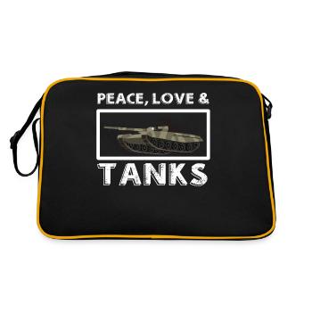 Chars de combat chars MBT - Sac Retro - noir/or - Dos