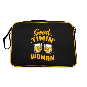 Country Music Country Music Gift - Retro Bag - black/gold - Back