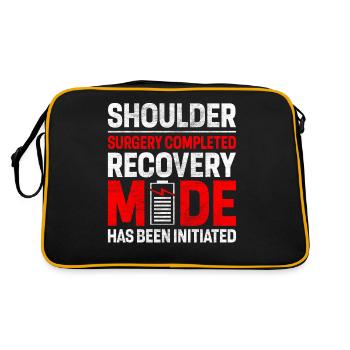 Chirurgie de l’épaule Blessure Récupération Rééducation Cassé - Sac Retro - noir/or - Dos