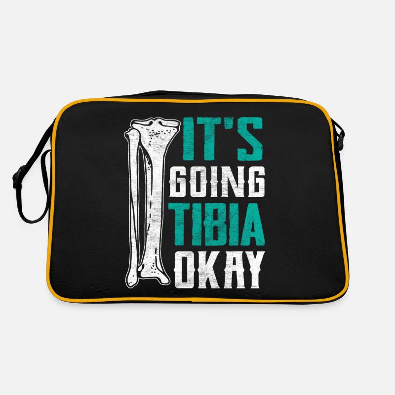 Ça va bien Tibia Drôle Chirurgie de la jambe cassée Sac Retro