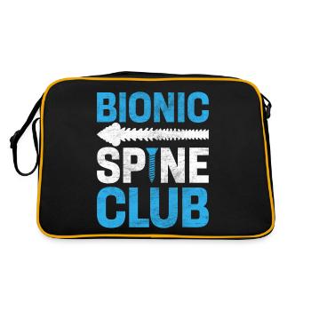 Bionic Spine Club Lumbale Fusion Wirbelsäule Lustiger Rücken - Retro Tasche - Schwarz/Gold - Hinten