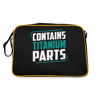 Drôle de chiropratique colonne vertébrale scoliose lombaire spinale - Sac Retro - noir/or - Dos