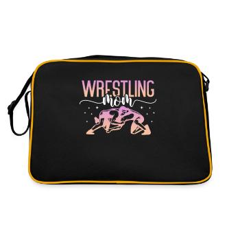 Wrestling Wrestler Fight Wrestling Ringer Gift - Retro Bag - black/gold - Back