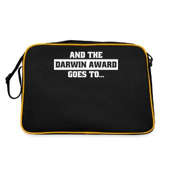 Darwin Darwinism Misanthrope Grumpy - Retro Bag - black/gold - Back