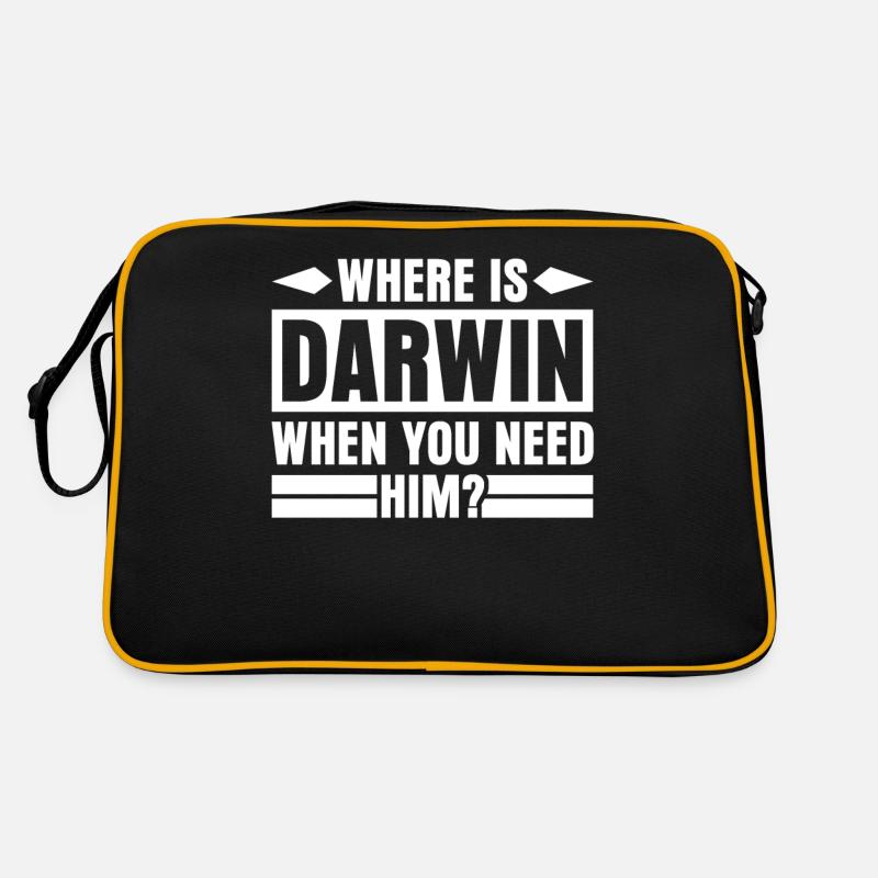 Misanthrope Darwin Darwinism Retro Tasche