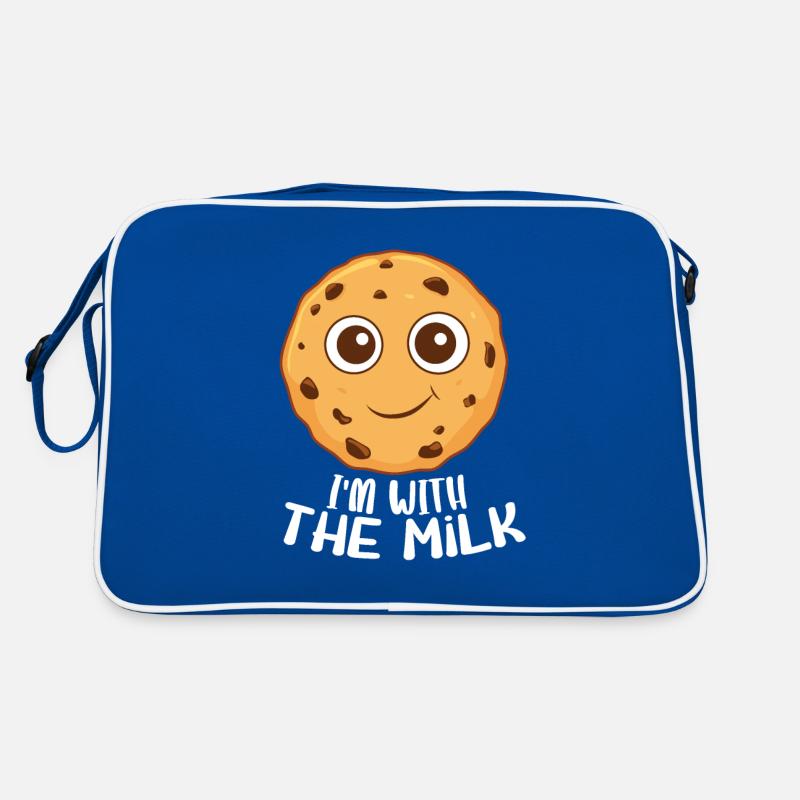 Süßer Keks - Ich bin mit der Milch Retro Tasche
