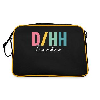 DHP Enseignant Sourd Et Malentendant Coloré - Sac Retro - noir/or - Dos
