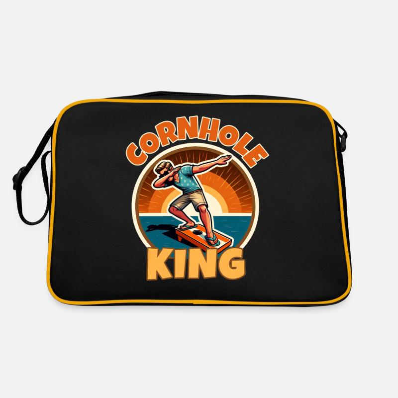 Cornhole King - Retro Bag - black/gold