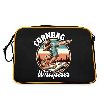 Cornhole Sac de maïs - Sac Retro - noir/or - Dos