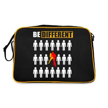 La lutte, c’est différent - Sac Retro - noir/or - Dos