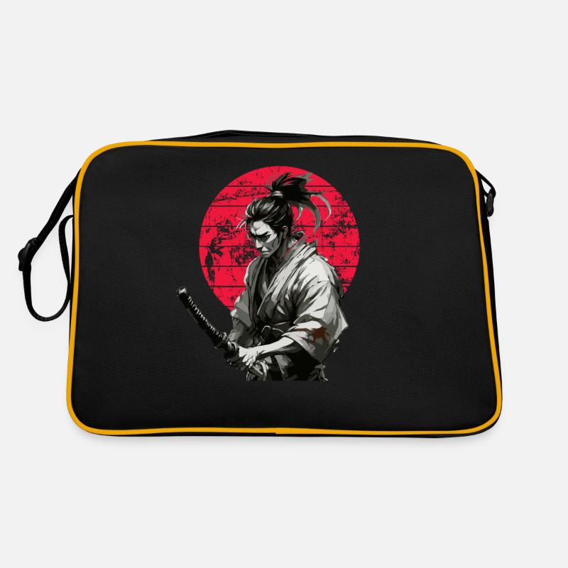 Japanese Samurai Graphic Vintage Retro Bag