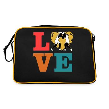 L’amour de la lutte - Sac Retro - noir/or - Dos