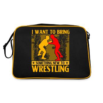 I want to bring something new to Wrestling - Retro Bag - black/gold - Back