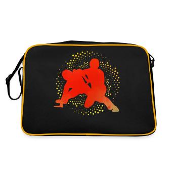 Wrestling - Retro Bag - black/gold - Back