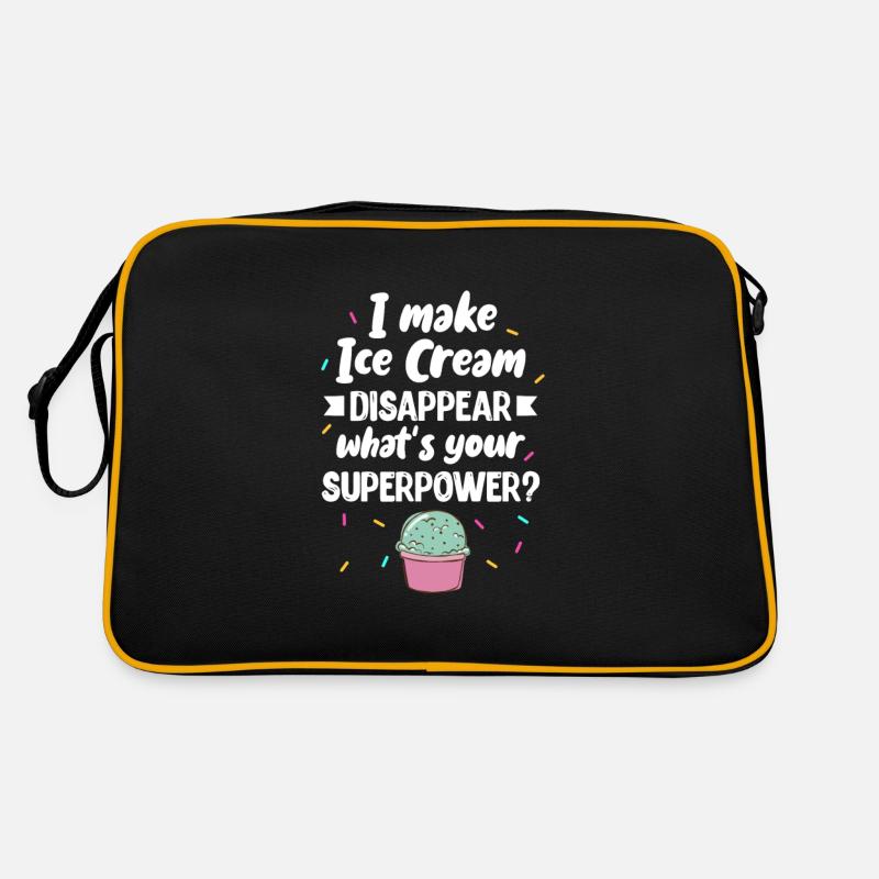 Eiscreme Eis Eiskrem Ice Cream Sommer Geschenk Retro Tasche