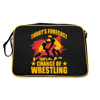 Today's forecast 100% chance of Wrestling - Retro Bag - black/gold - Back
