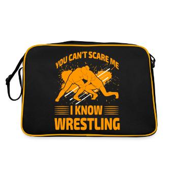 You can't scare me I know Wrestling - Retro Bag - black/gold - Back