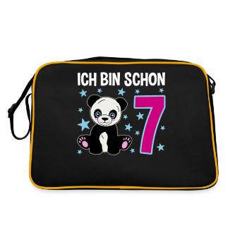 Sept ans de célébration du panda - Sac Retro - noir/or - Dos