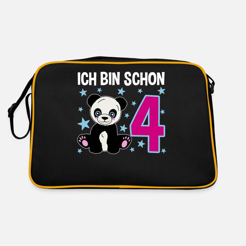 Quatre ans de magie panda Sac Retro