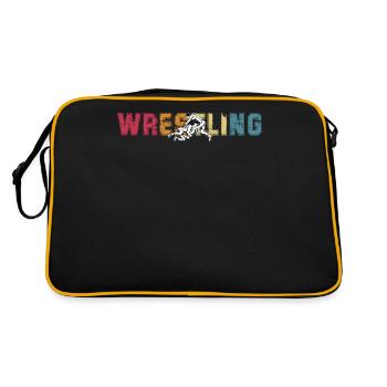 Wrestling - Retro Bag - black/gold - Back