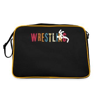 Wrestling - Retro Bag - black/gold - Back