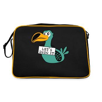 Let's Do it Dodo - Retro Bag - black/gold - Back